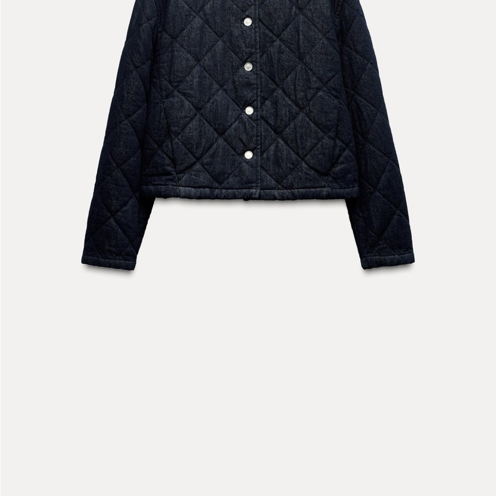 NWT denim quilted jacket